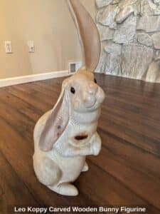 Leo-Koppy-Carved-Wooden-Bunny-Figurine