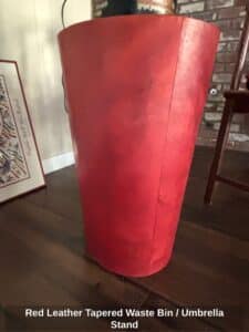 Red-Leather-Tapered-Waste-Bin-or-Umbrella-Stand