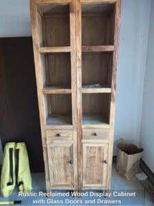 Rustic-Reclaimed-Wood-Display-Cabinet-with-Glass-Doors-and-Drawers