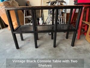 Vintage-Black-Console-Table-with-Two-Shelves