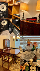 Estate Sale in Pflugerville with electronics, furniture, decor, mixed media, stamps and more!