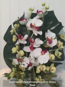 Artificial-Orchid-Arrangement-in-Glass-Vase-second-image