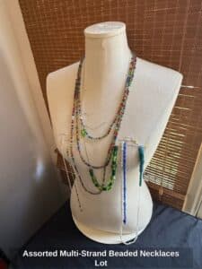 Assorted-Multi-Strand-Beaded-Necklaces-Lot