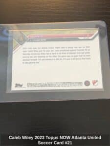 Caleb-Wiley-Topps-NOW-Atlanta-United-Soccer-Card-second-image