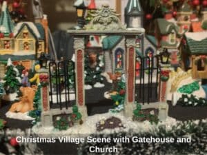 Christmas-Village-Scene-with-Gatehouse-and-Church