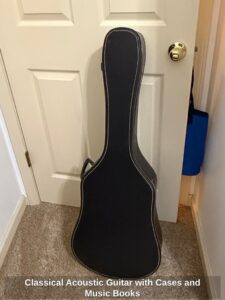 Classical-Acoustic-Guitar-with-Cases-and-Music-Books-third-image