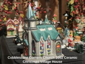 Cobblestone-Corners-Church-Ceramic-Christmas-Village-House-second-image