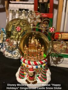 Disney-Mickey-and-Minnie-Mouse-Happy-Holidays-Gingerbread-Castle-Snow-Globe-third-image