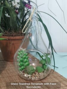 Glass-Teardrop-Terrarium-with-Faux-Succulents
