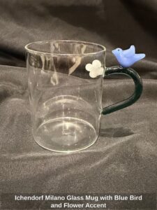 Ichendorf-Milano-Glass-Mug-with-Blue-Bird-and-Flower-Accent