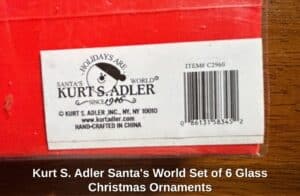 Kurt-S.-Adler-Santas-World-Set-of-Glass-Christmas-Ornaments-third-image