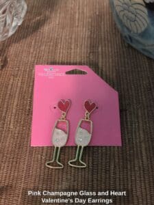 Pink-Champagne-Glass-and-Heart-Valentines-Day-Earrings