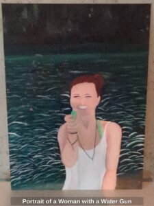 Portrait-of-a-Woman-with-a-Water-Gun