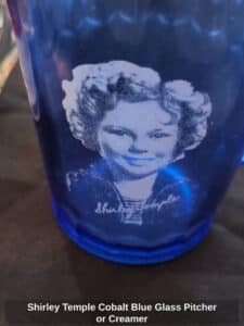 Shirley-Temple-Cobalt-Blue-Glass-Pitcher-or-Creamer-second-image