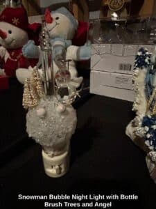 Snowman-Bubble-Night-Light-with-Bottle-Brush-Trees-and-Angel