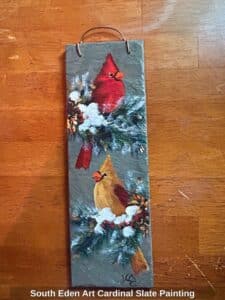South-Eden-Art-Cardinal-Slate-Painting
