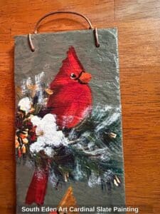 South-Eden-Art-Cardinal-Slate-Painting-second-image