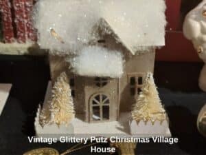 Vintage-Glittery-Putz-Christmas-Village-House