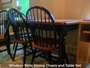 Windsor-Style-Dining-Chairs-and-Table-Set