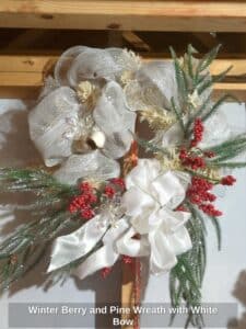 Winter-Berry-and-Pine-Wreath-with-White-Bow