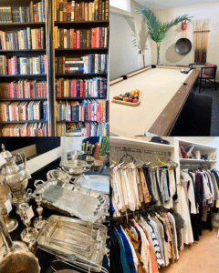 Blue Moon Estate Sale in Northwest Hills - unique decor, women's fashion, kitchenware, nice furniture, + much more!