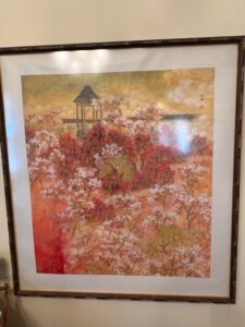 An-Zhun-Signed-Landscape-Print-with-Gazebo-and-Cherry-Blossoms