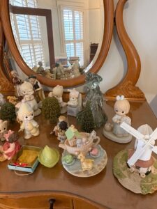 Collection-of-Precious-Moments-Figurines-Windmill-Music-Box-and-Noahs-Ark-Teacup
