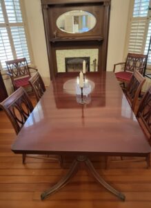 Duncan-Phyfe-Style-Mahogany-Dining-Set