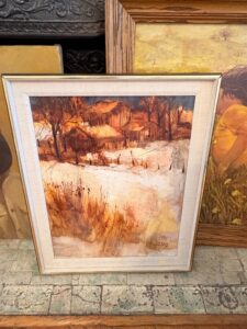 Herring-Signed-Winter-Landscape-Painting