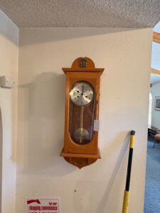 Howard-Miller-Oak-Case-Wall-Clock