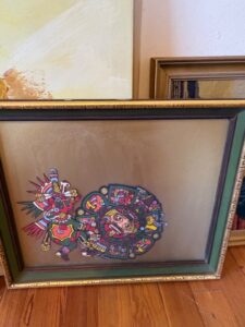 Mexican-Aztec-or-Mayan-Calendar-Folk-Art-Painting