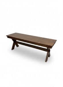 Mid-Century-Modern-Walnut-Trestle-Bench