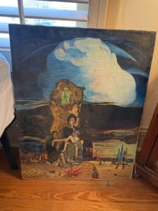 Surrealist-Oil-Painting-Attributed-to-E.-Martinez
