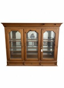 Traditional-Three-Door-Pine-China-Cabinet