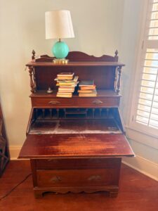 Victorian-Revival-Mahogany-Secretary-Desk