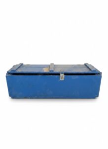 Vintage-Blue-Painted-Wooden-Storage-Trunk