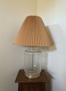 Vintage-Clear-Glass-Ginger-Jar-Table-Lamp