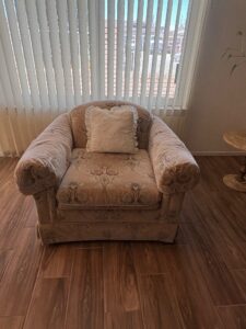 Damask-Upholstered-Club-Chair
