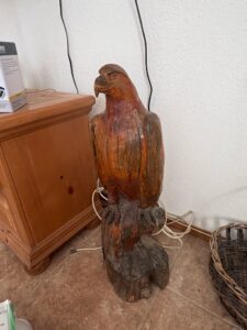 Hand-Carved-Wooden-Eagle-Sculpture