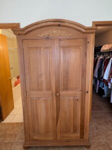 Pine-Armoire-with-Mirror-and-Drawers
