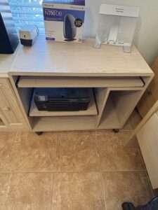 Rolling-Computer-Cart-with-Printer-Shelf