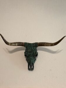 Turquoise-Inlaid-Steer-Skull-Wall-Art