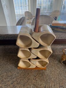 Vintage-Rodolfo-Padilla-Stacking-Mug-Set-with-Wood-Stand