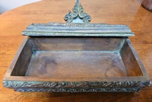 Antique-Ornate-Bronze-Stamp-Box-second-image