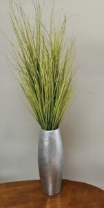 Artificial-Grass-in-Silver-Vase