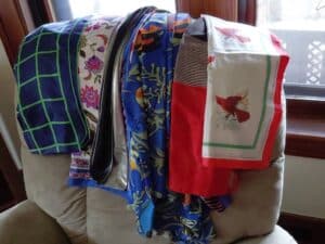 Assortment-of-Fashion-Scarves-including-Cardinal-and-Floral-Prints