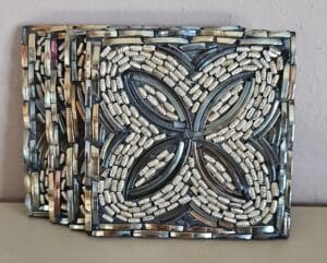 Beaded-Mosaic-Coasters-Set