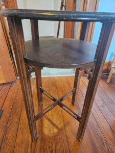 Burl-Wood-Pedestal-Side-Table-second-image