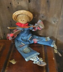 Country-Scarecrow-Doll-Playing-Fiddle