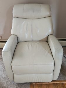 Cream-Leather-Power-Swivel-or-Rocking-Recliner